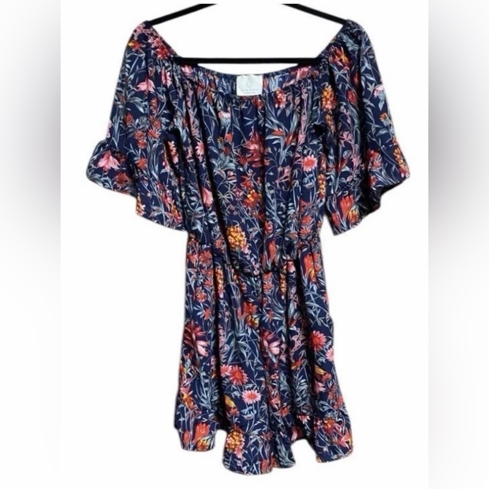 Hyped Unicorn Womens Romper - Black Floral Combo - Ruffle - Sz S - EUC